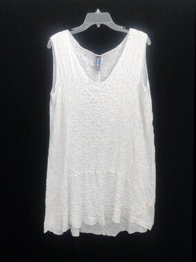 NoBlu White Long Tunic Top Medium but tagged XS